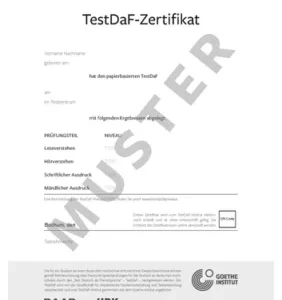 TestDaF-Zertifikat online